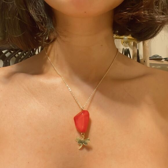 Crystal drop necklace  R10 - Picture 3 of 3